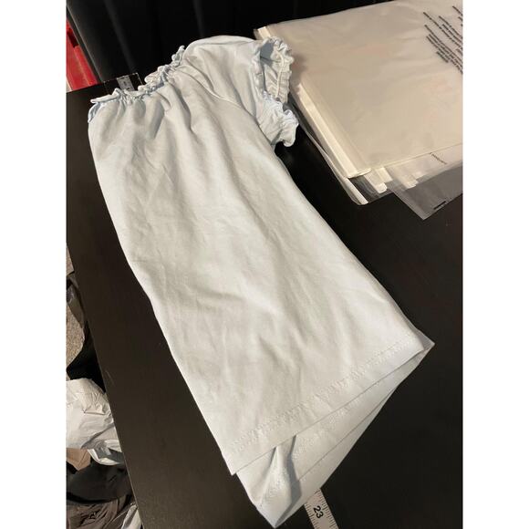 Route 66 Shirt Womens Large Embroidered Floral Peasant Off Shoulder Top Boho Y2K - Picture 7 of 8